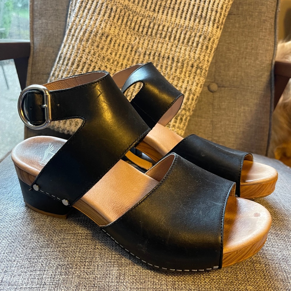 Dansko Sandals - Black Leather
